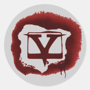 Sticker Rond Tube en V