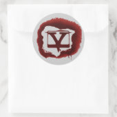 Sticker Rond Tube en V (Sac)