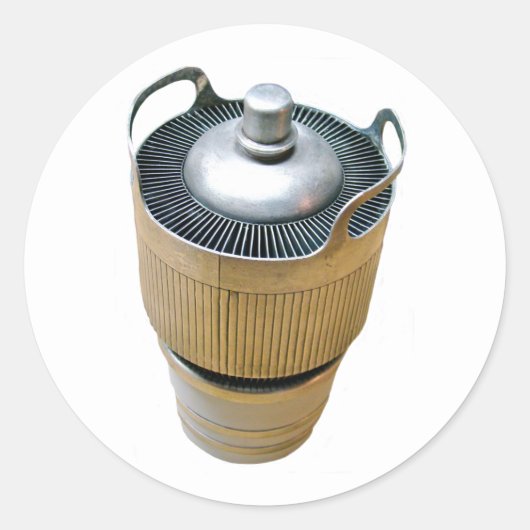 Sticker Rond Tube vide à transmission haute puissance (Devant)