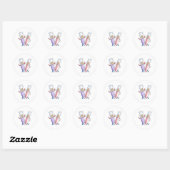 Sticker Rond Tubes de test (Feuille)