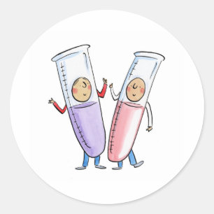 Sticker Rond Tubes de test