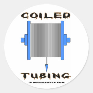 Sticker Rond Tubes mazoutés, Sicker, Huile, Huile, Huile, Huile