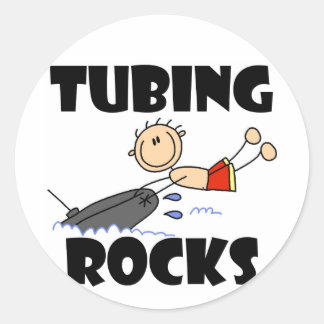 Sticker Rond Tubing Rocks T-shirts et cadeaux