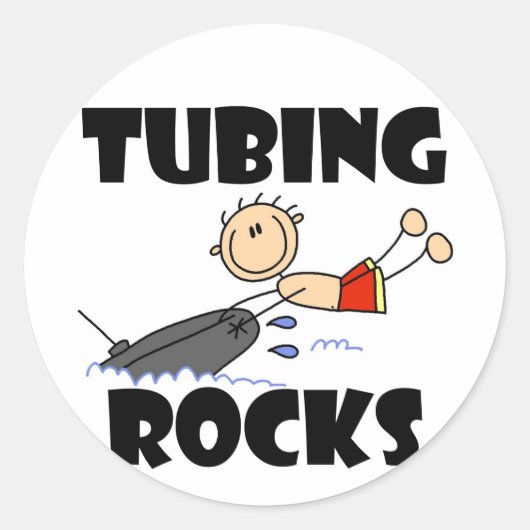 Sticker Rond Tubing Rocks T-shirts et cadeaux (Devant)