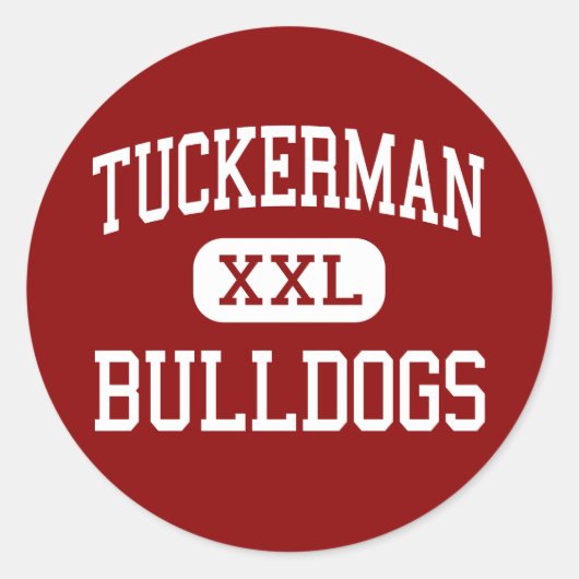 Sticker Rond Tuckerman - Bulldogs - High - Tuckerman Arkansas (Devant)