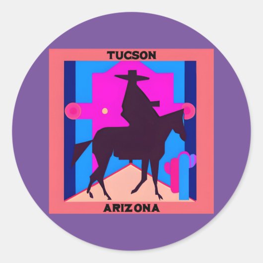 Sticker Rond Tucson, Arizona (Devant)