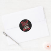 Sticker Rond Tuez Em Grill Em Bbq (Enveloppe)
