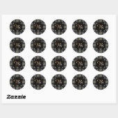 Sticker Rond Tuile géométrique (Feuille)