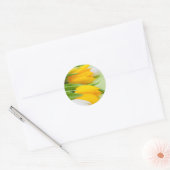 Sticker Rond Tuliforme jaune (Enveloppe)