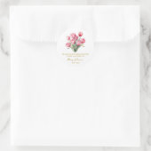 Sticker Rond Tulip Memorial Funeral Seed Packet (Sac)
