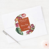 Sticker Rond Tulip Perfume Label (Enveloppe)