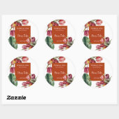 Sticker Rond Tulip Perfume Label (Feuille)