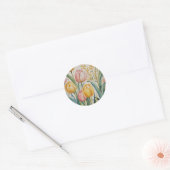 Sticker Rond Tulip Reverie (Enveloppe)
