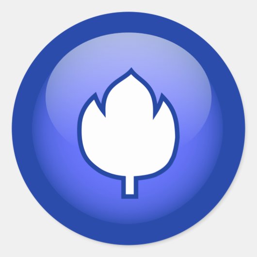 Sticker Rond Tulipe hollandaise (Devant)