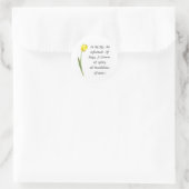 Sticker Rond Tulipe jaune (Sac)