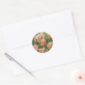 Sticker Rond Tulipes (Enveloppe)
