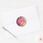 Sticker Rond Tulipes romantiques 1 (Enveloppe)