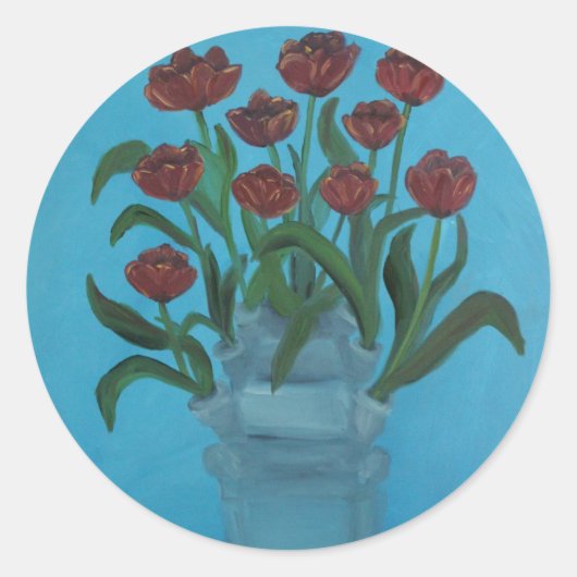 Sticker Rond tulipière (Devant)