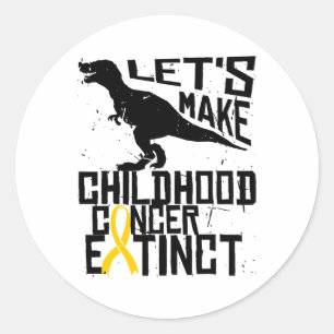 Sticker Rond Tumeur cérébrale Dipg du cancer de l'enfance Sensi