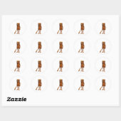 Sticker Rond Tung Tung Sahur (Feuille)