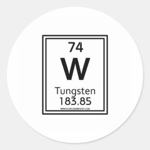 Sticker Rond Tungstène 74