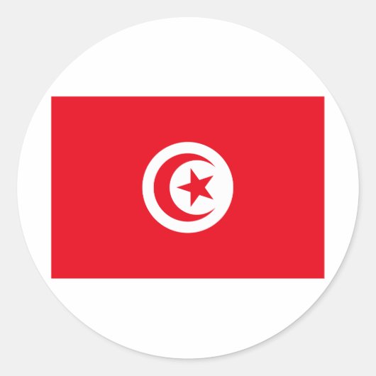 Sticker Rond Tunisie (Devant)