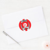 Sticker Rond Tunisie (Enveloppe)
