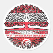 Sticker Rond Tunisie (Devant)