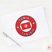 Sticker Rond Tunisie (Enveloppe)