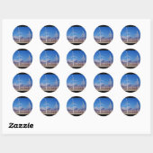 Sticker Rond Turbines éoliennes (Feuille)