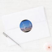 Sticker Rond Turbines éoliennes (Enveloppe)