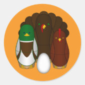 Sticker Rond Turducken - (Devant)