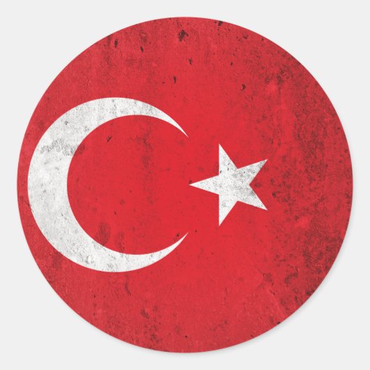 Sticker Rond Turkiye (Devant)