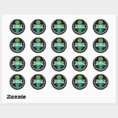 Sticker Rond Turkménistan (Feuille)
