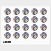 STICKER ROND TURQUE FAIRY TAIL (Feuille)