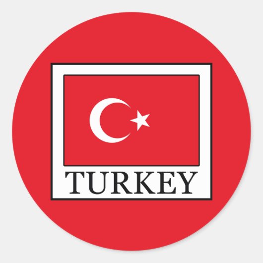 Sticker Rond Turquie (Devant)