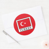 Sticker Rond Turquie (Enveloppe)