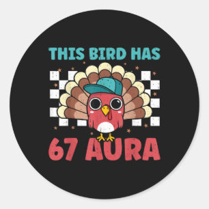 Sticker Rond Turquie 67 Aura Six Sept Génération Z Alpha Argot