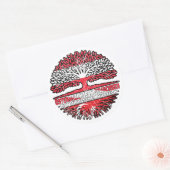 Sticker Rond Turquie Autriche turque Arbre (Enveloppe)