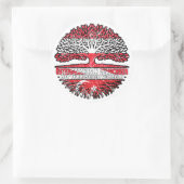 Sticker Rond Turquie Autriche turque Arbre (Sac)