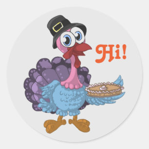 Sticker Rond Turquie avec tarte