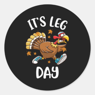 Sticker Rond Turquie Exercice entraînement Thanksgiving Son Jou
