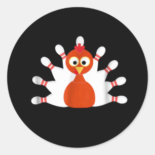 Sticker Rond turquie sportive et bowling - action de grâces