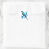 Sticker Rond Turquoise Conure (Sac)