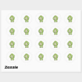 Sticker Rond Turtle as Bodybuilder with Six pack (Feuille)