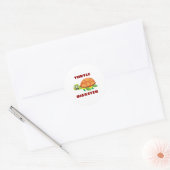 Sticker Rond Turtle Disaster Turtle Pun (Enveloppe)
