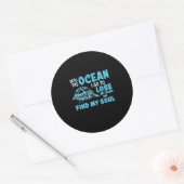 Sticker Rond Turtle Lover | Dans L'Océan (Enveloppe)