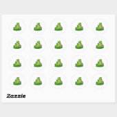 Sticker Rond Turtle Reading Book (Feuille)