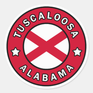 Sticker Rond Tuscaloosa Alabama