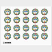 Sticker Rond Tut par Piliero (Feuille)
